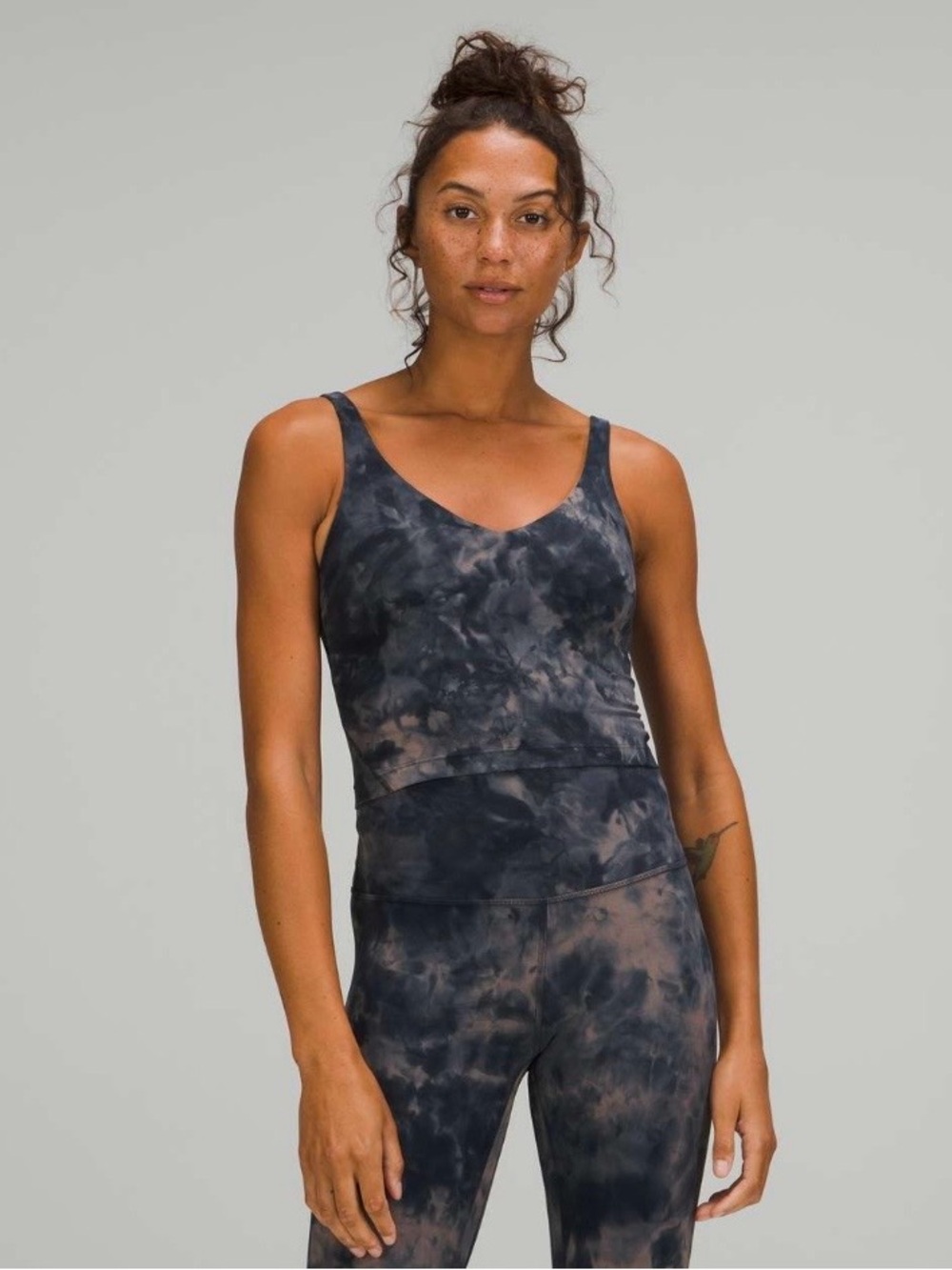 Lululemon Align Tank 0 Diamond Dye Lunar Rock True Navy Nulu Yoga Bra Top